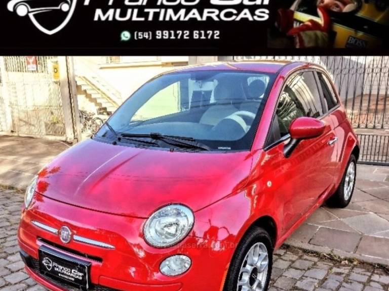 FIAT - 500 - 2012/2013 - Vermelha - R$ 46.900,00