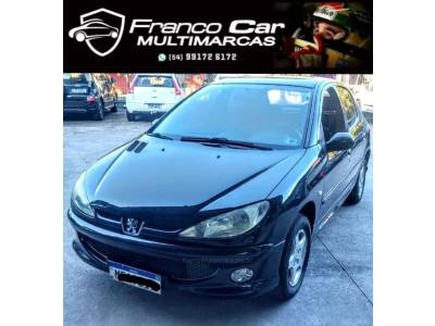 PEUGEOT - 206 - 2008/2008 - Preta - R$ 18.900,00