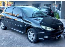 PEUGEOT - 206 - 2008/2008 - Preta - R$ 18.900,00